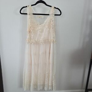 A'Reve Cream Lace Chemise